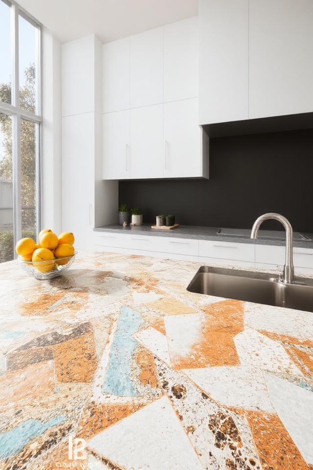 vibrant customizable terrazzo designs