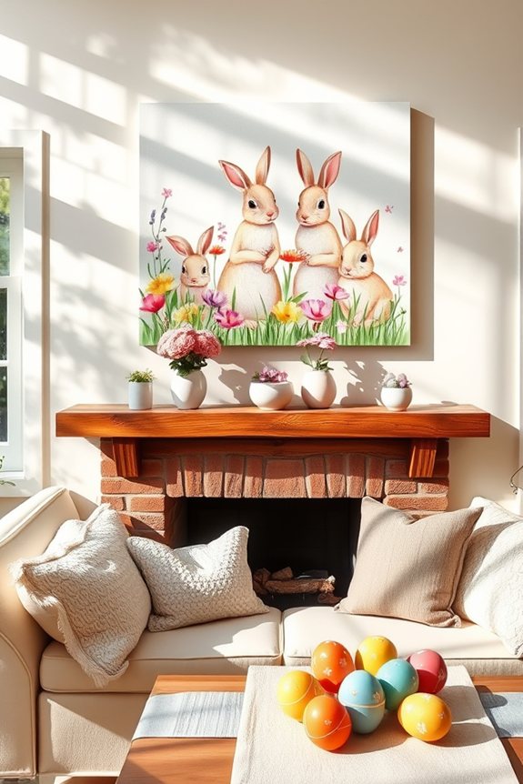 vibrant easter wall decorations