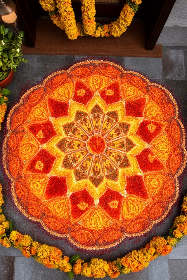 vibrant festive rangoli designs