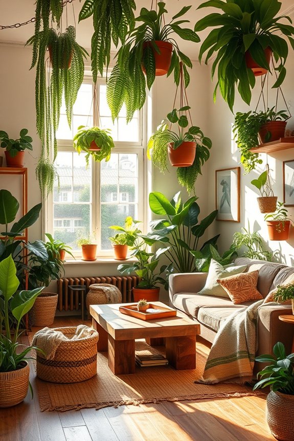 vibrant indoor plant oasis
