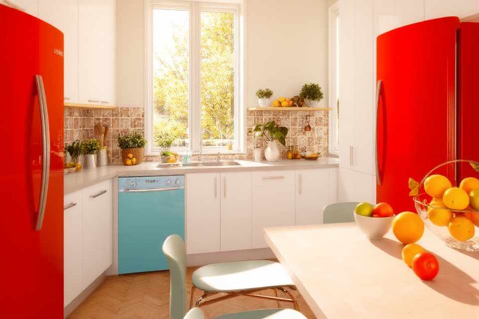 vibrant kitchen appliance transformation