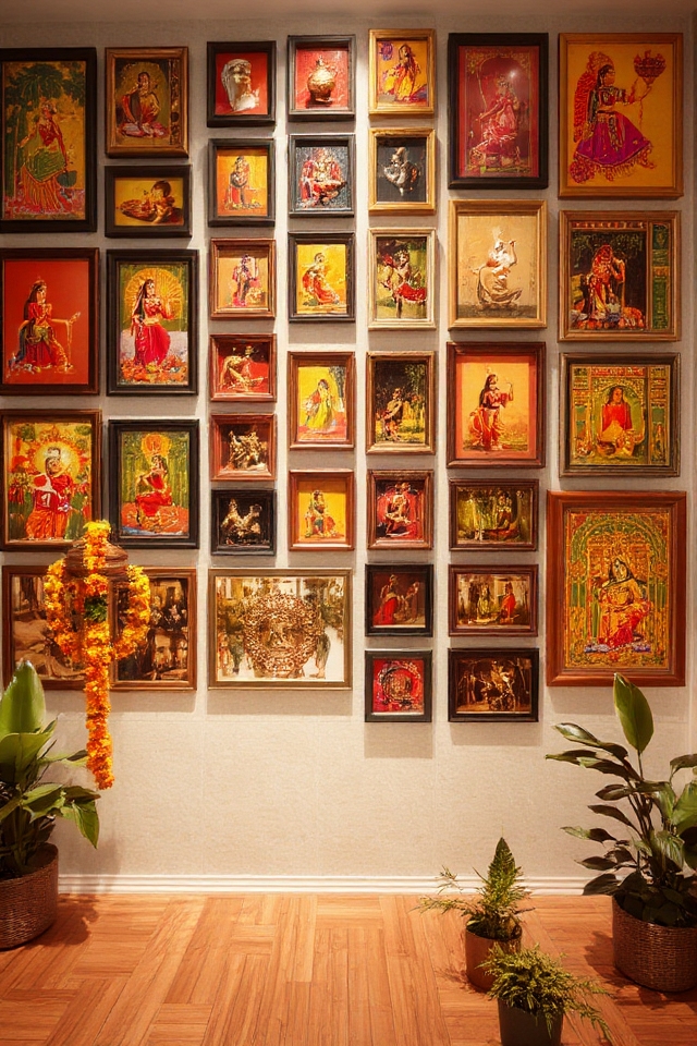 vibrant navratri gallery wall