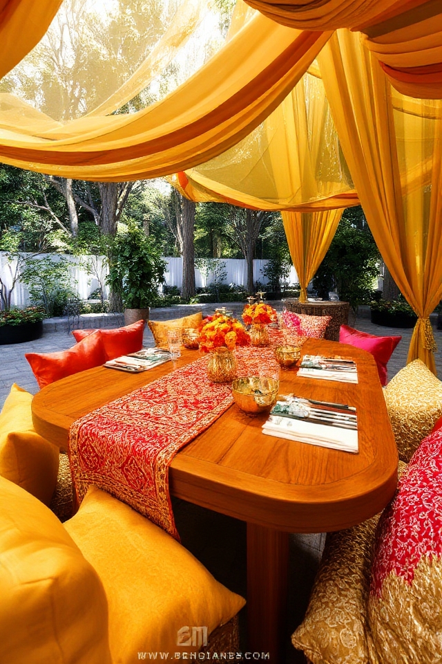 vibrant personalized table settings