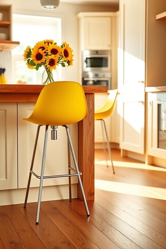 vibrant playful bar stools