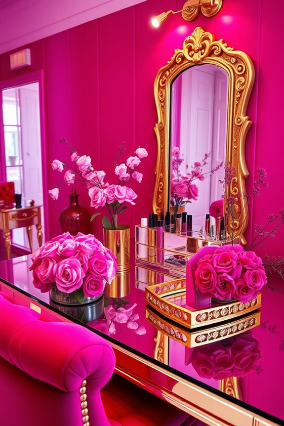 vibrant self expression vanity setup