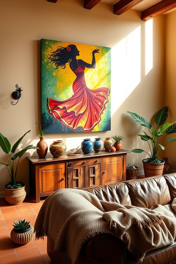 vibrant spanish artwork incorporation