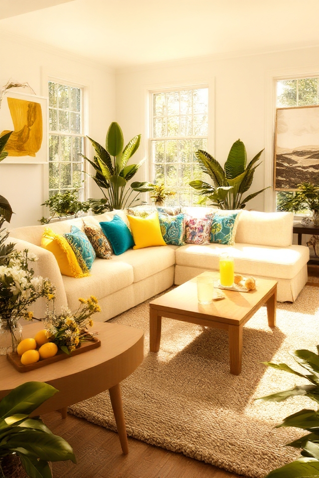 vibrant throw pillows transform