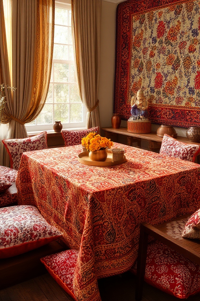 vibrant traditional block prints