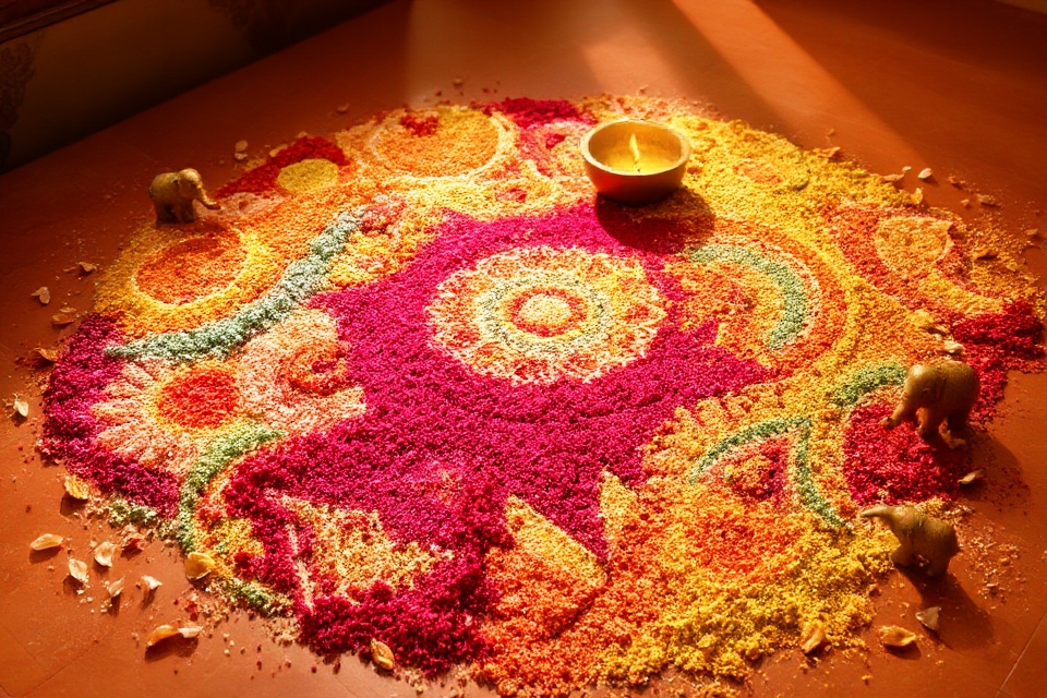 vibrant traditional floor designs