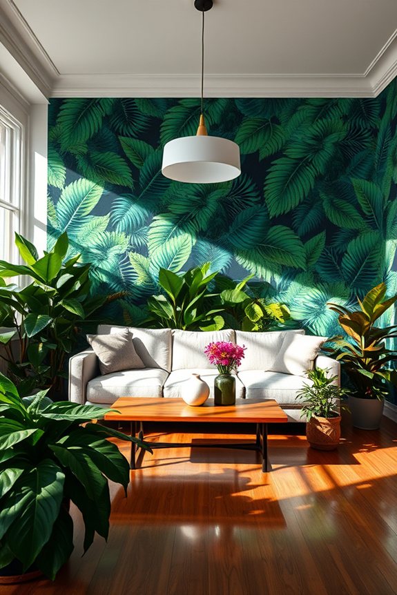 vibrant tropical wallpaper designs