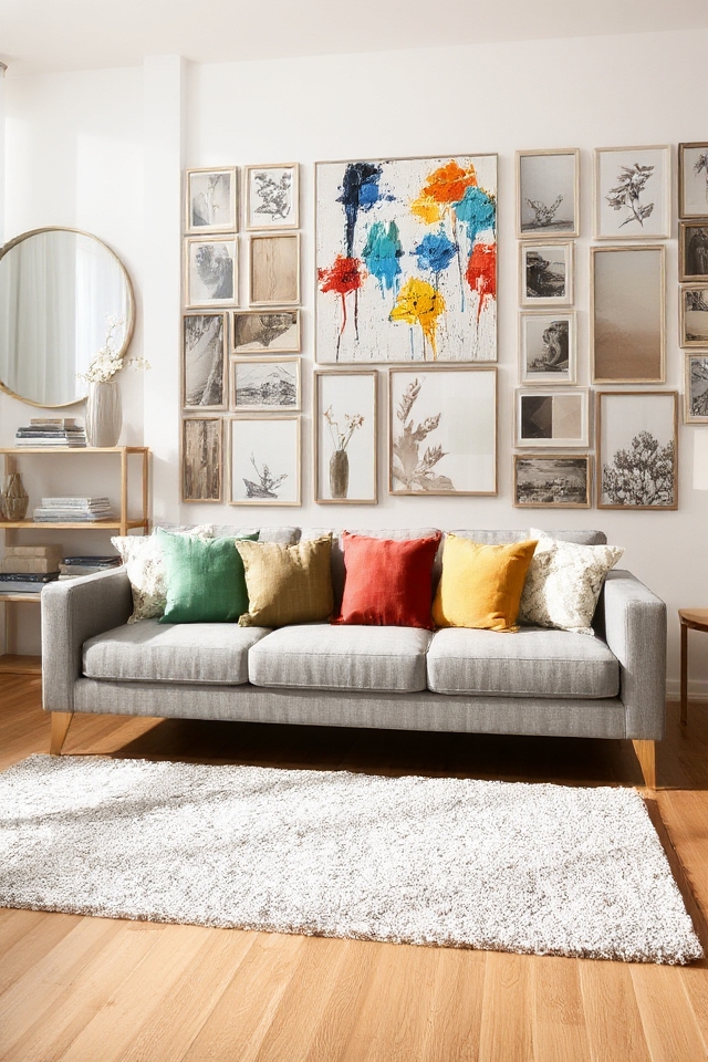 vibrant wall art accents