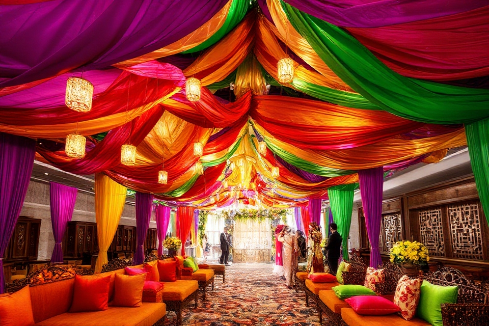 vibrant wedding decor enhancements