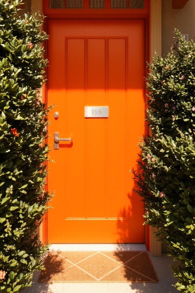 vibrant welcoming front door