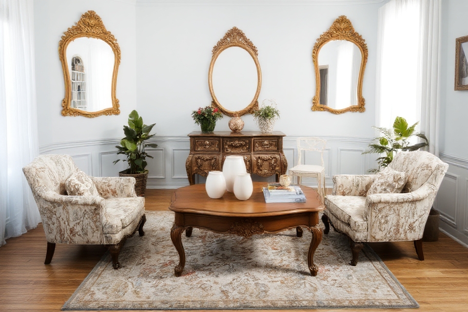 vintage charm with delicate touch
