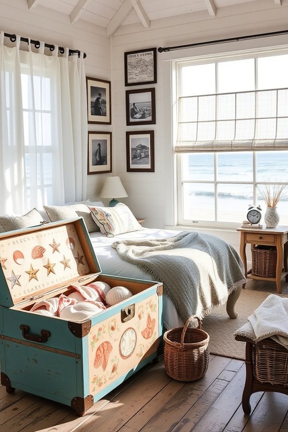 vintage decor for beach bedroom