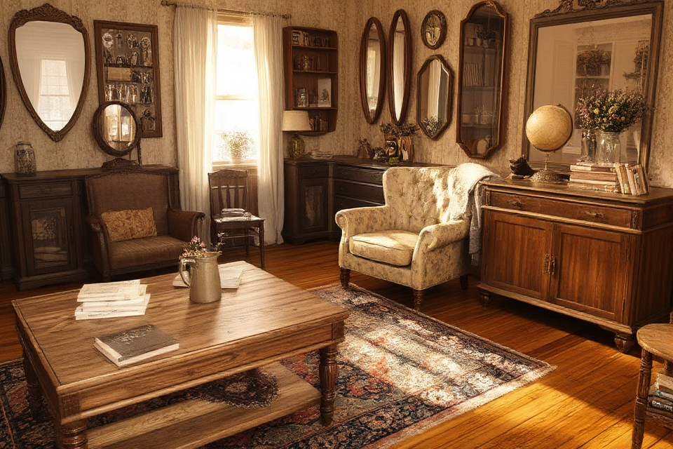 vintage decor on a budget