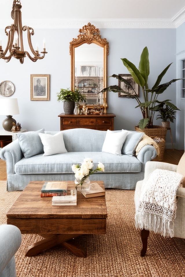 vintage elegance in blue