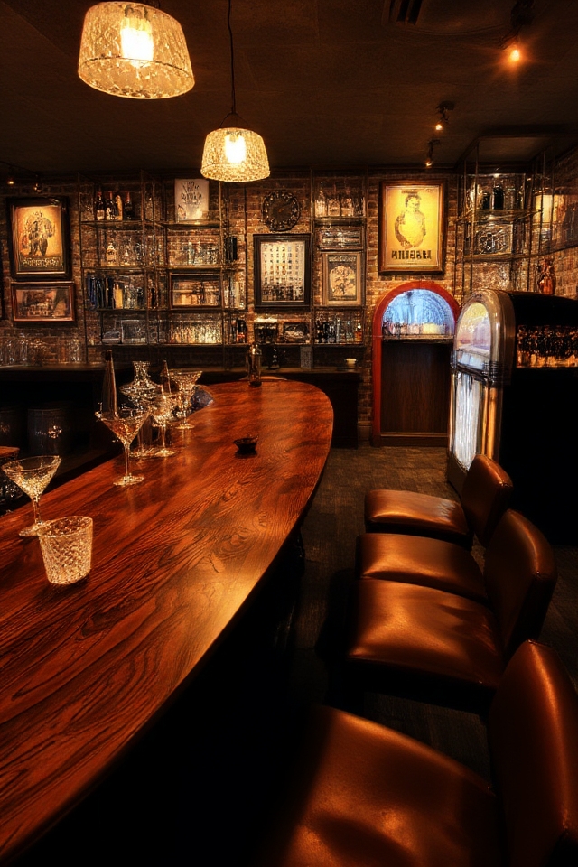 vintage inspired cozy bar