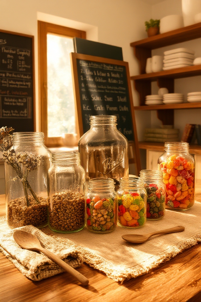 vintage jars for decor