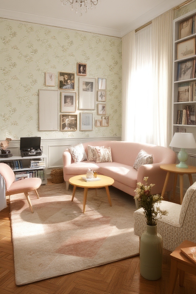 vintage pastel retro decor