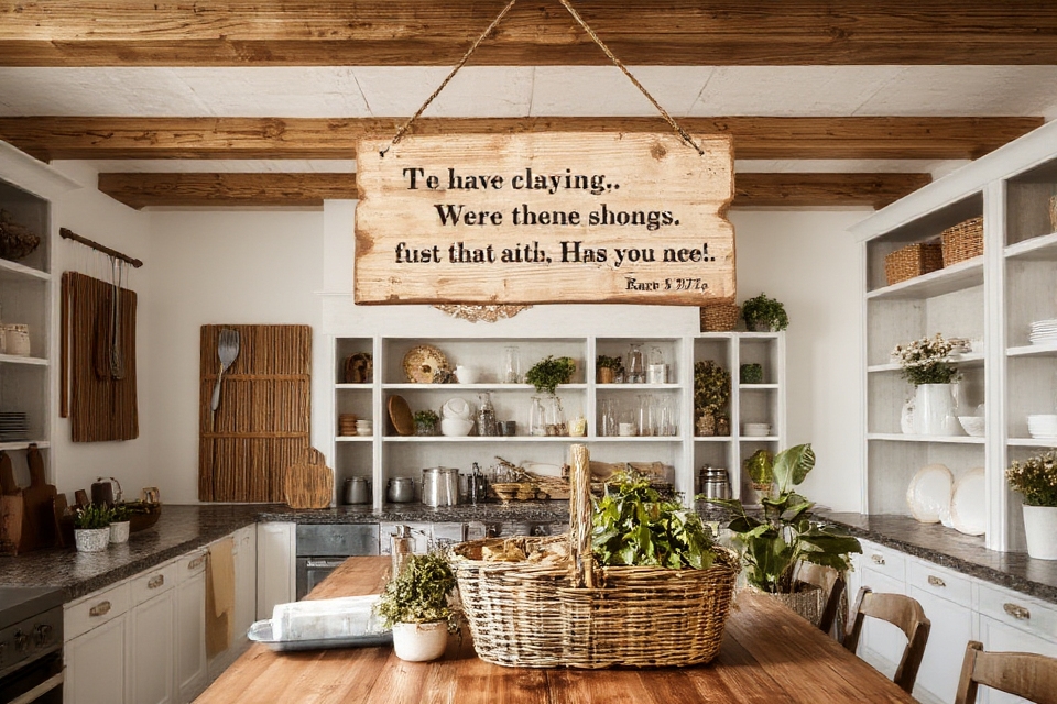 vintage wooden kitchen signs