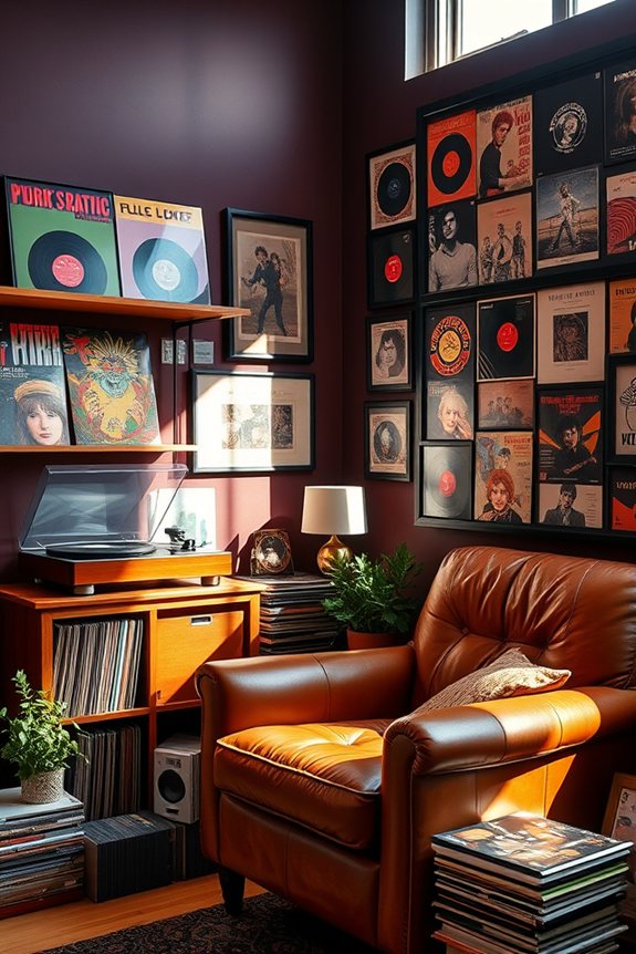 vinyl record display ideas