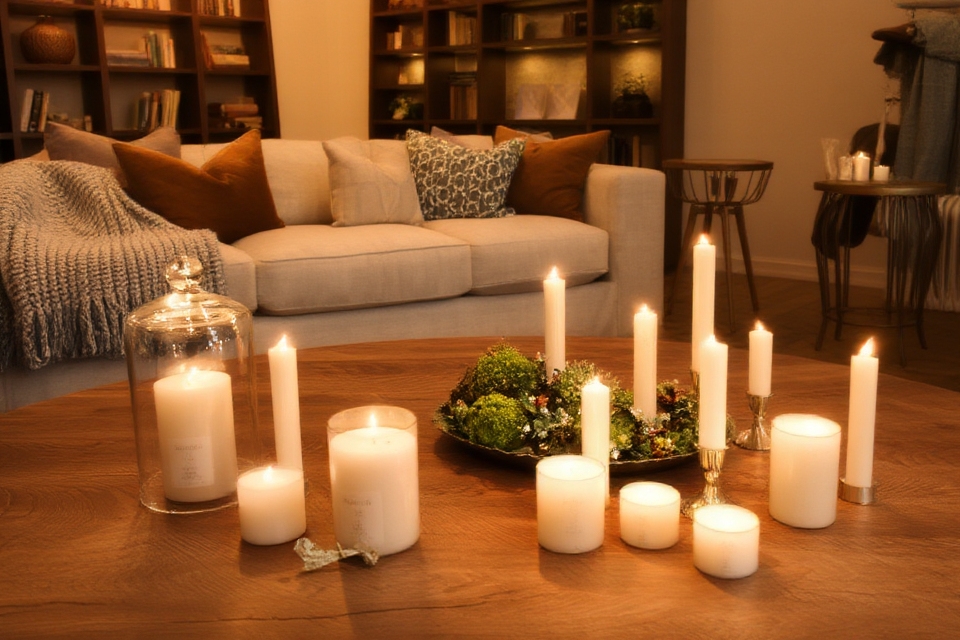 warm ambiance with candles