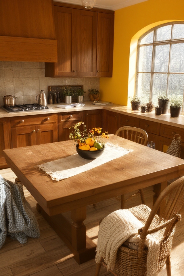 warm and inviting kitchen
