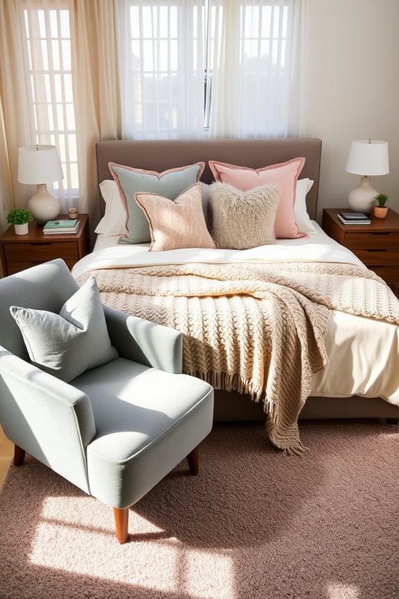 warm and inviting textiles