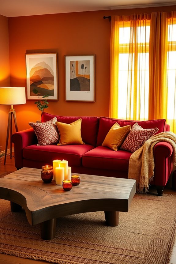 warm colors create coziness