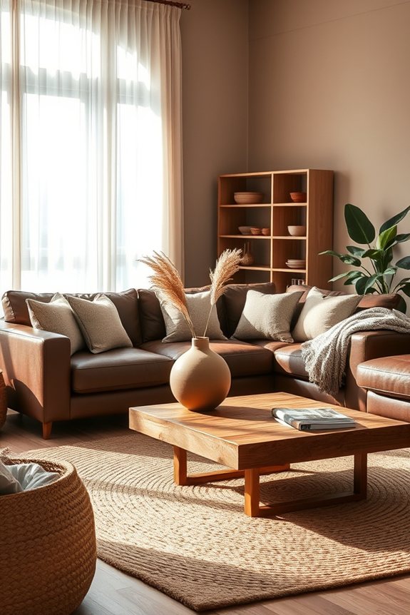 warm earthy tones incorporated