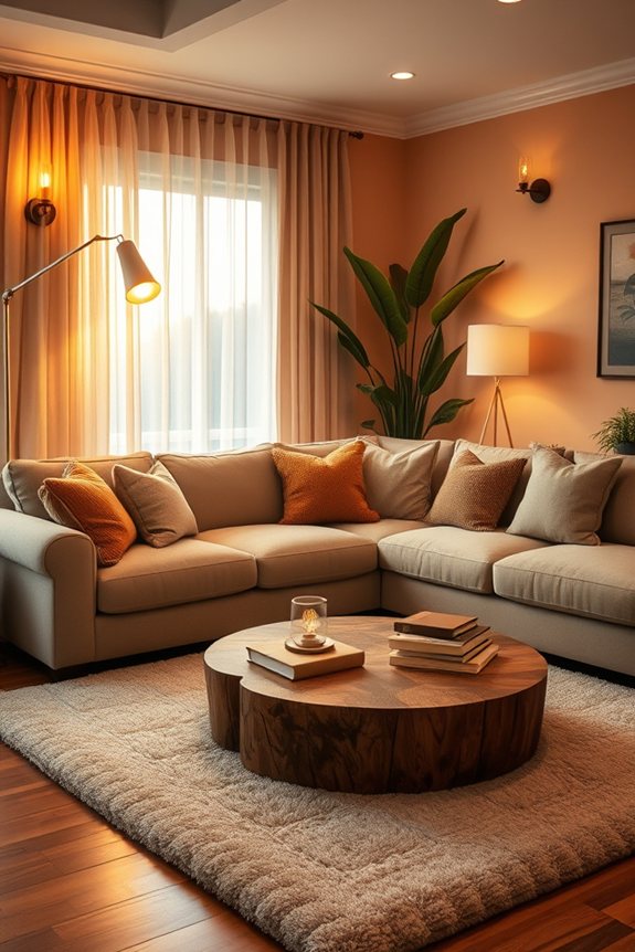warm inviting ambient lighting