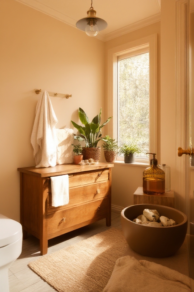 warm inviting bathroom colors