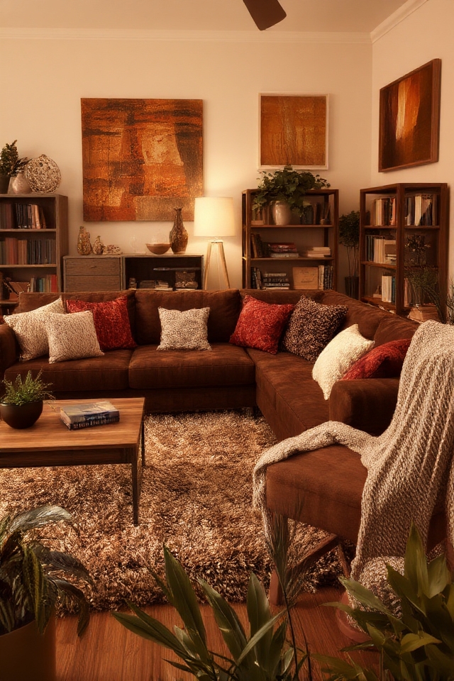 warm inviting chocolate ambiance