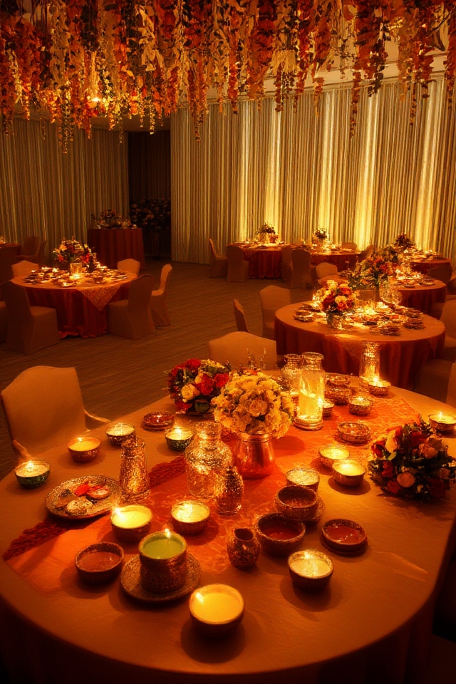 warm inviting diya illumination