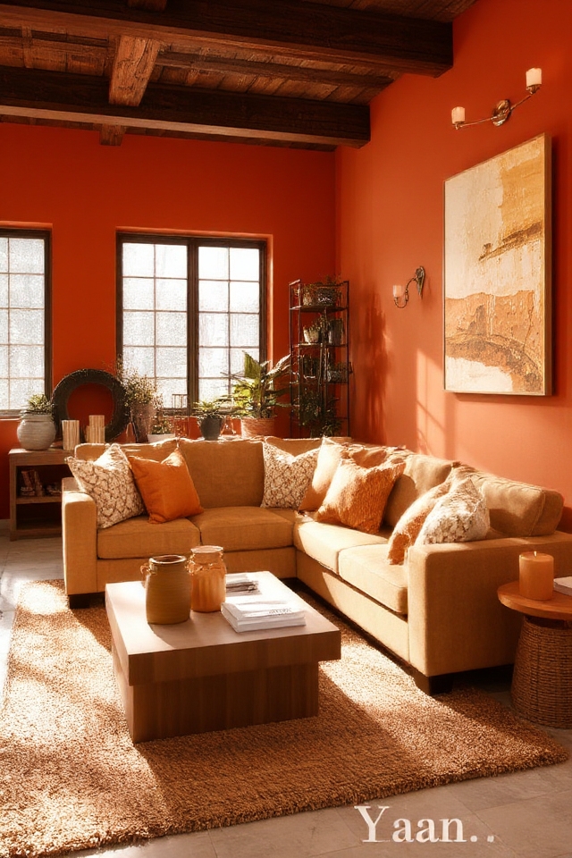 warm inviting earthy hue