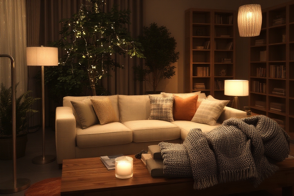 warm inviting soft lighting