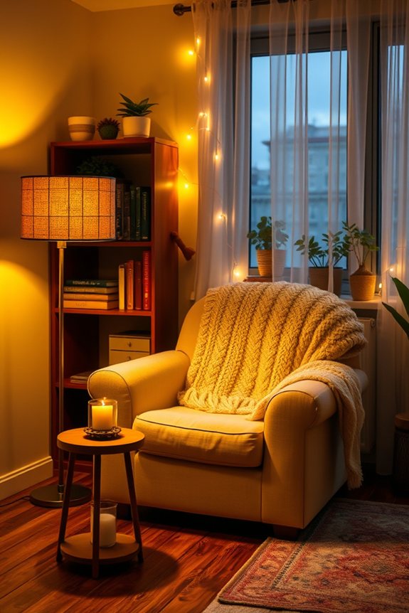 warm lighting enhances coziness
