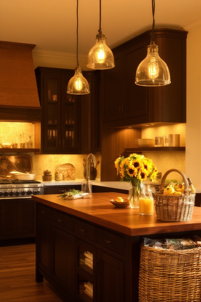 warm lighting for coziness