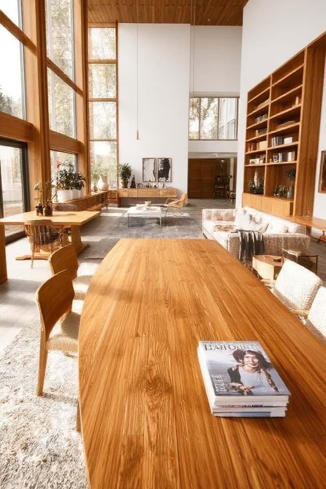 warm oak furniture integration
