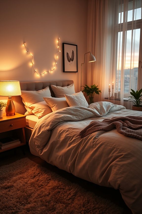 warm soft lighting elements