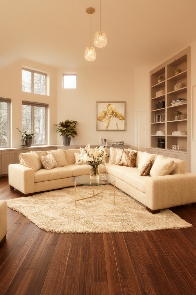 warm sophisticated basement refuge
