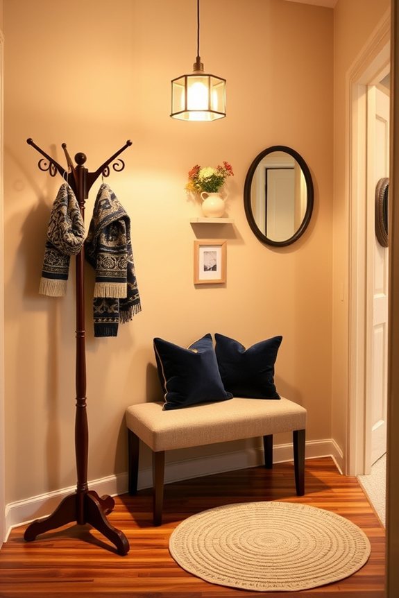 warm stylish welcoming entryway