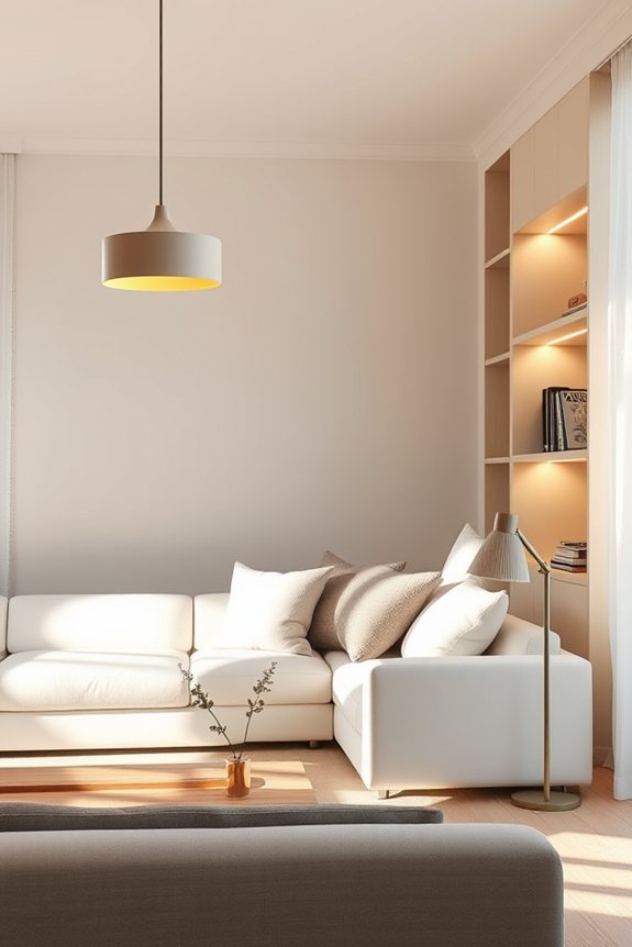 warm subtle minimalist lighting