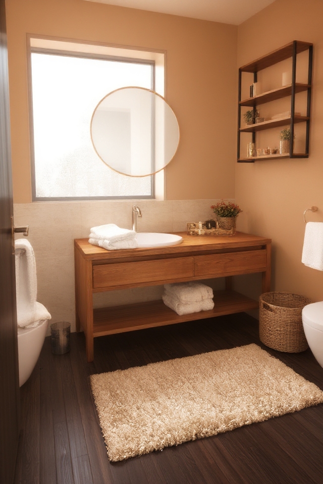 warm wood accents elevate comfort