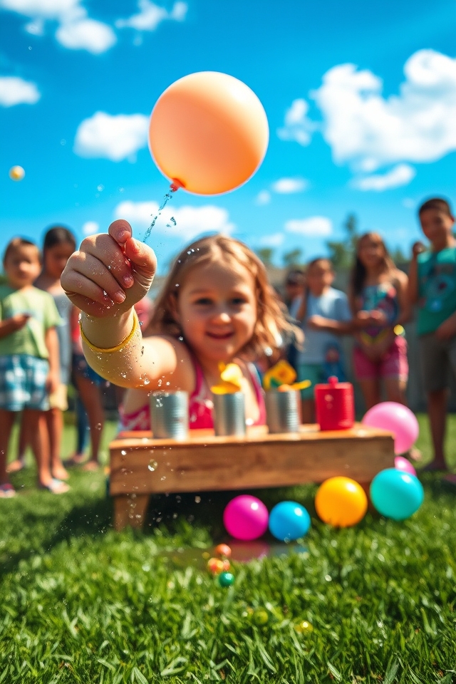water balloon target practice