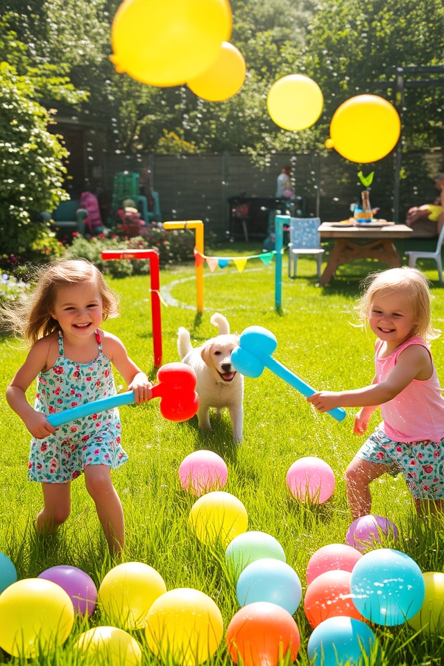 water filled garden fun