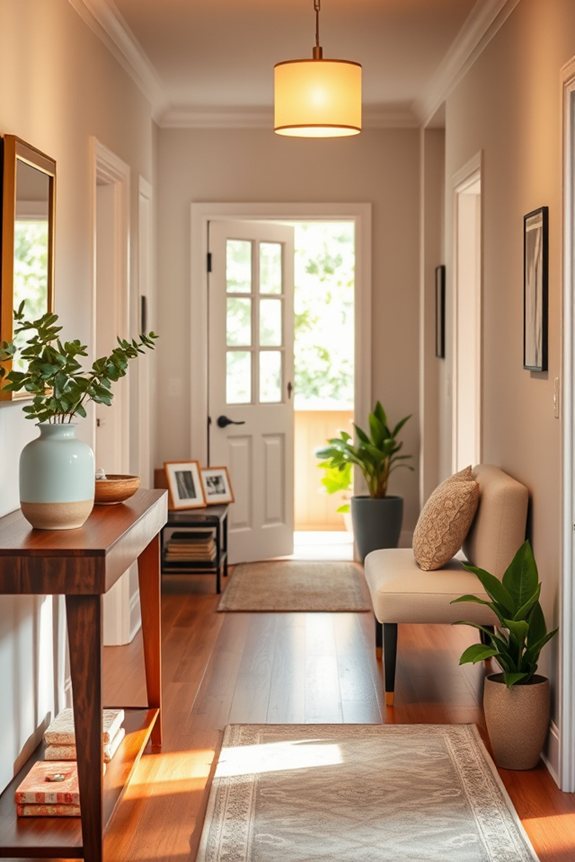 welcoming cozy entryway details