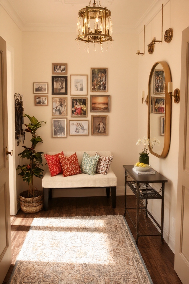 welcoming warm personalized entryway