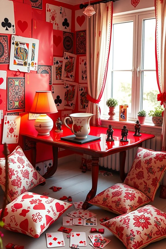 whimsical card soldier workspace
